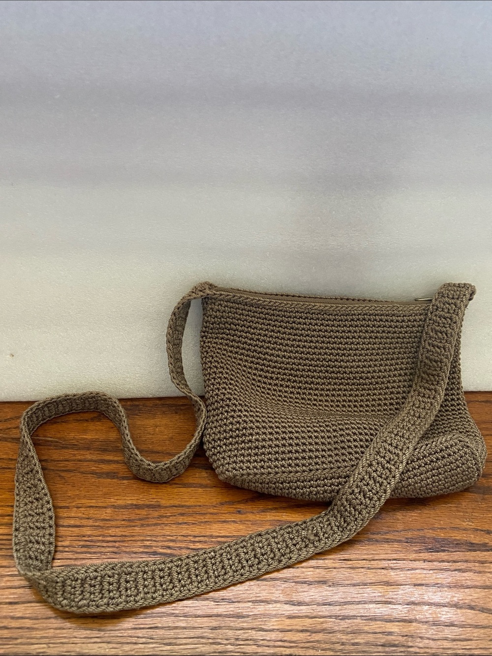 The Sak Woven Crossbody Bag - Taupe Brown